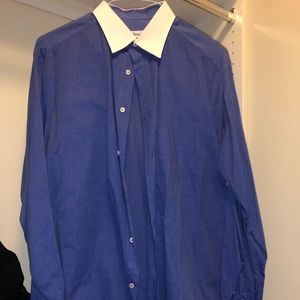 Brioni Men’s Blue Dress Shirt